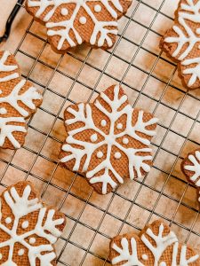Galletas de miel y jengibre glaseadas