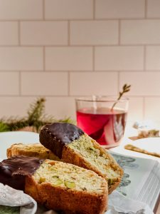 Biscotti de pistachos y naranja